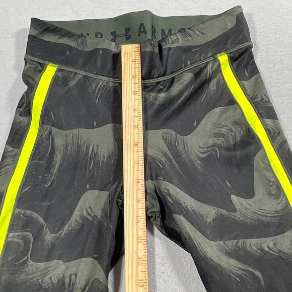Under Armour Womens Medium‎ 7/8 Leggings Green Compression Camo Printed 26x26 - Picture 5 of 10